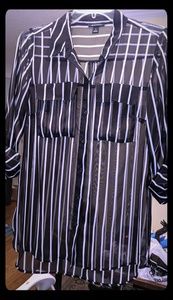 I ❤️ RONSON Semi Sheer Long Sleeve Blouse